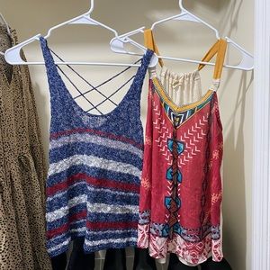 2 Tank Tops - American Eagle & Rewind